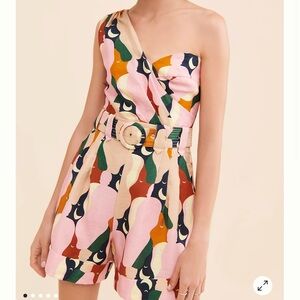 FARM Rio Multicolor Abstract Jumpsuit
